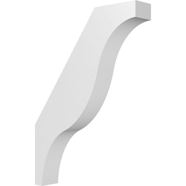 Ekena Millwork 3-in. W x 16-in. D x 22-in. H Funston Architectural Grade PVC Knee Brace BRCP03X16X22FST - main